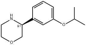 (S)-3-(3-isopropoxyphenyl)morpholine 结构式