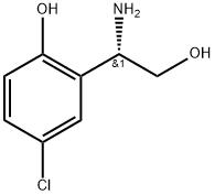 (S)-2-(1-氨基-2-羟乙基)-4-氯苯酚 结构式