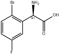 (2R)-2-amino-2-(2-bromo-5-fluorophenyl)acetic acid 结构式