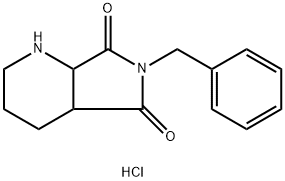 6-Benzyl-octahydro-1H-pyrrolo[3,4-b]pyridine-5,7-dione hydrochloride 结构式