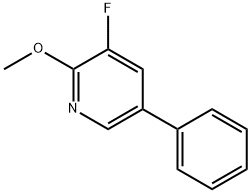 3-fluoro-2-methoxy-5-phenylpyridine 结构式