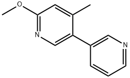 6-methoxy-4-methyl-3,3'-bipyridine 结构式