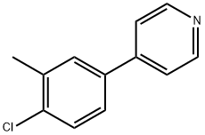 4-(4-Chloro-3-methylphenyl)pyridine 结构式