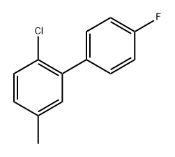 2-Chloro-4'-fluoro-5-methyl-1,1'-biphenyl 结构式