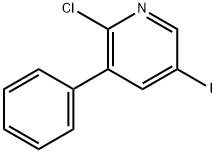 2-Chloro-5-iodo-3-phenylpyridine 结构式