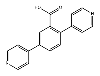 2,5-二(4-吡啶基)苯甲酸 结构式