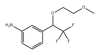 3-(2,2,2-trifluoro-1-(2-methoxyethoxy)ethyl)aniline 结构式