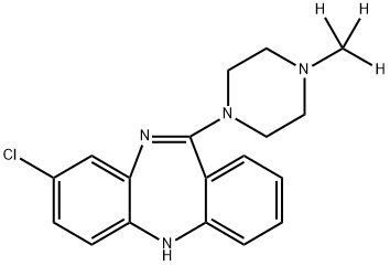 氯氮平-D3 结构式