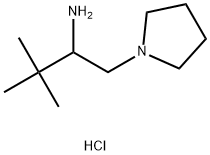 3,3-dimethyl-1-(pyrrolidin-1-yl)butan-2-aminedihydrochloride 结构式