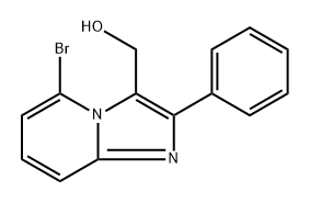 (5-bromo-2-phenylimidazo[1,2-a]pyridin-3-yl)methanol 结构式