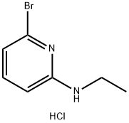 6-溴-N-乙基吡啶-2-胺盐酸盐 结构式