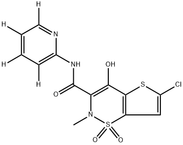 氯诺昔康-D4 结构式