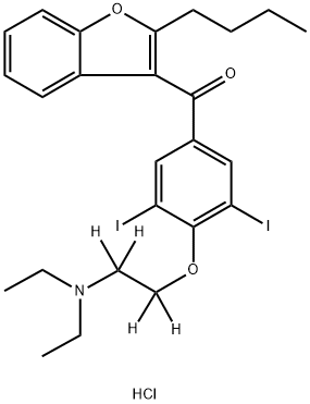 Amiodarone-D4 HCl 结构式