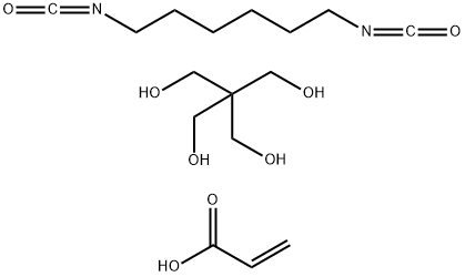 1,3-Propanediol, 2,2-bis(hydroxymethyl)-, polymer with 1,6-diisocyanatohexane, 2-propenoate 结构式