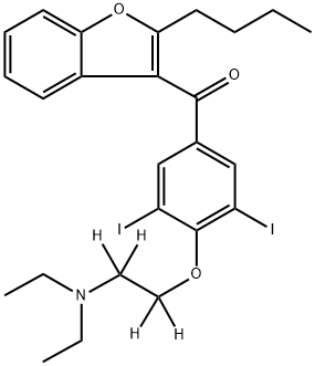 氘代胺碘酮杂质 结构式