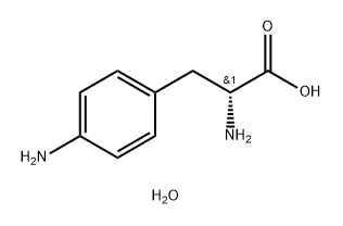 D-4-氨基苯丙氨酸一水物 结构式
