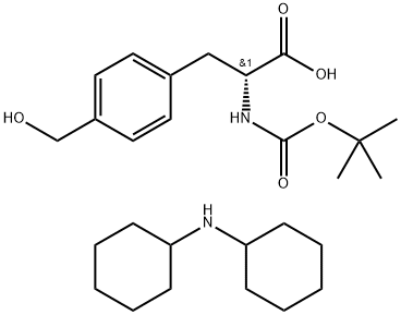 Boc-D-Phe(4-MeOH)-OH.DCHA 结构式