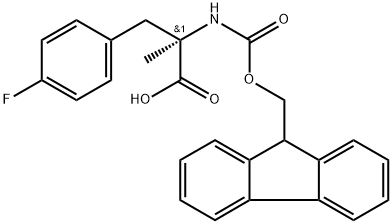 FMOC-Α-ME-D-PHE(4-F)-OH 结构式