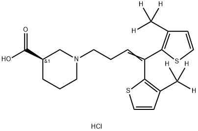 TIAGABINE-D6 HYDROCHLORIDE SOLUTION 结构式