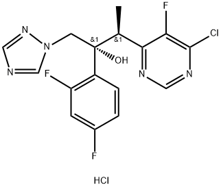 伏立康唑杂质9HCL 结构式