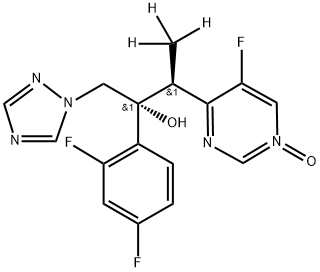 [2H3]-伏立康唑N-氧化物 结构式