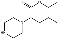 2-(哌嗪-1-基)戊酸乙酯 结构式