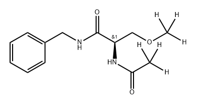 [2H6]-拉科酰胺 结构式