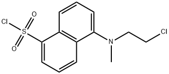 1-Naphthalenesulfonyl chloride, 5-[(2-chloroethyl)methylamino]- 结构式