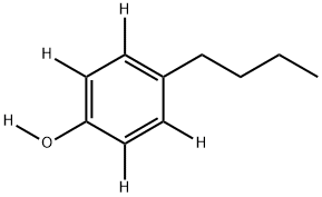 4-n-Butylphenol--d4,OD 结构式
