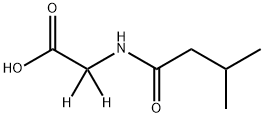 N-(3-METHYLBUTYRYL)GLYCINE-2,2-D2 结构式