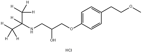 美托洛尔-D7 结构式