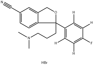 CitalopraM-d4 HydrobroMide Salt 结构式