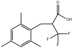 Benzenepropanoic acid, 2,4,6-trimethyl-α-(trifluoromethyl)- 结构式