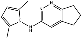 N-(2,5-dimethyl-1H-pyrrol-1-yl)-3,5,6,7-tetrahydro-2H-cyclopenta[c]pyridazin-3-amine 结构式