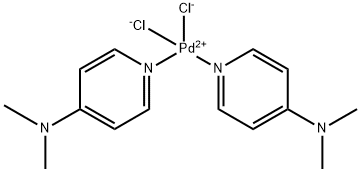 (SP-4-2)-二氯双(N,N-二甲基-4-吡啶胺-ΚN1)钯 结构式