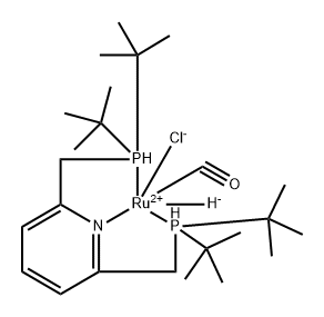 (OC-6-52)-[2,6-双[[双(1,1-二甲基乙基)膦基-ΚP]甲基]吡啶-ΚN]羰基氯氢钌 结构式