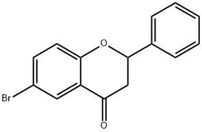 6-BROMO-2-PHENYL-CHROMAN-4-ONE 结构式