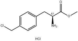 L-4-氯甲基苯丙氨酸甲酯盐酸盐 结构式