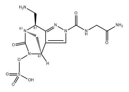 REL-(4R,7R,8S)-8-(AMINOMETHYL)-2-[[(2-AMINO2-OXOETHYL)AMINO]CARBONYL]-2,8-DIHYDRO-6- OXO-4H-4,7-METH 结构式