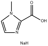 1-甲基-1H-咪唑-2-羧酸钠 结构式
