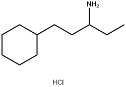 1-Cyclohexylpentan-3-amine Hydrochloride 结构式