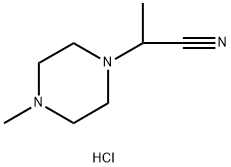 2-(4-甲基哌嗪-1-基)丙腈盐酸盐 结构式