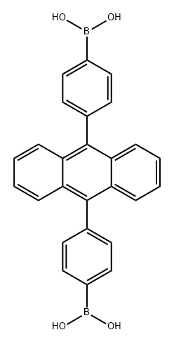 (蒽-9,10-二基双(4,1-亚苯基))二硼酸 结构式