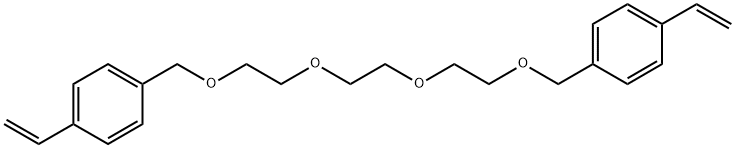 1,12-双(4-乙烯基苯基)-2,5,8,11-四氧杂十二烷 结构式