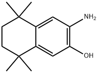 3-氨基-5,5,8,8-四甲基-5,6,7,8-四氢萘-2-醇 结构式
