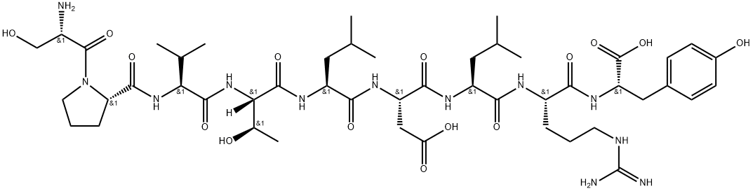 SER-PRO-VAL-THR-LEU-ASP-LEU-ARG-TYR 结构式