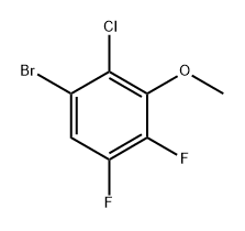 1-Bromo-2-chloro-4,5-difluoro-3-methoxybenzene 结构式