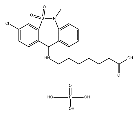 Tianeptine phosphate 结构式