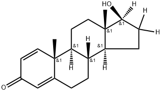 (8R,9S,10R,13S,14S,17S)-16,16,17-trideuterio-17-hydroxy-10,13-dimethyl-6,7,8,9,11,12,14,15-octahydrocyclopenta[a]phenanthren-3-one 结构式