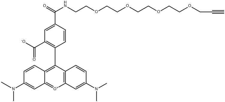 TAMRA-PEG4-alkyne 结构式